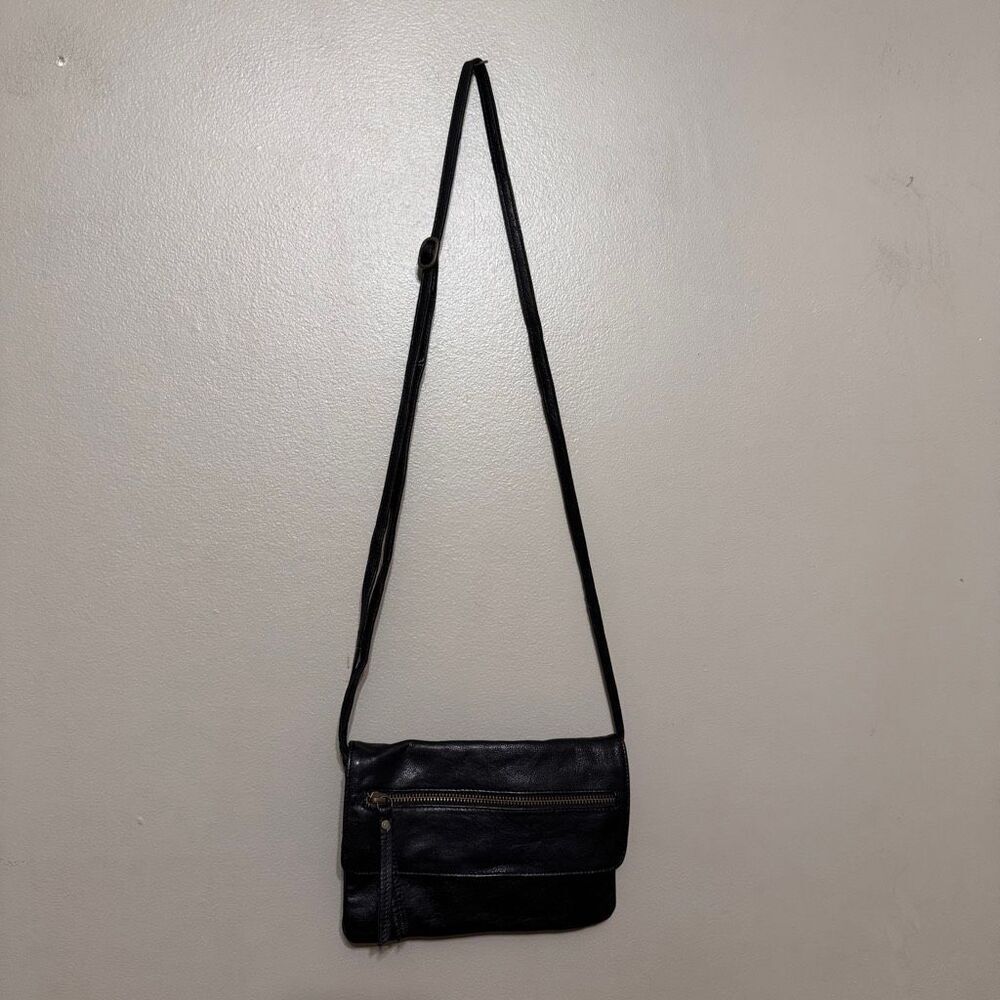 Anthropologie Day & Mood black leather crossbody bag